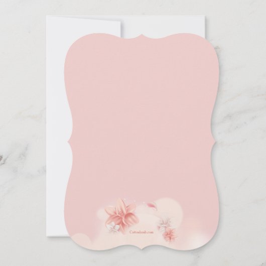 フローラ8誕生日招待状 招待状 (裏面)