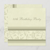 フローラ80バースデーパーティ招待状 招待状 (正面/裏面)