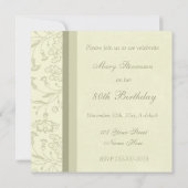 フローラ80バースデーパーティ招待状 招待状 (裏面)