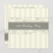 フローラ80バースデーパーティ招待状 招待状 (正面/裏面)