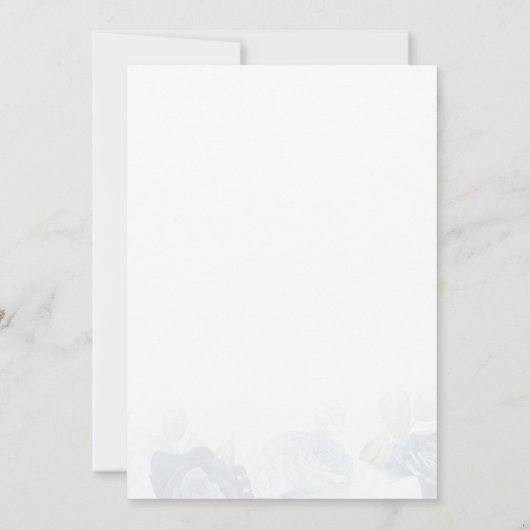 フローラ80誕生日ダスティブルースクリプトパーティー 招待状 (裏面)