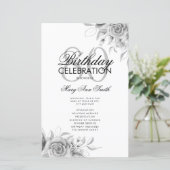 フローラ80誕生日プログラムシルバー（メニュー付） (スタンド正面)