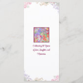 フローラ80誕生日メニューカーエレガントド80年 メニュー (裏面)