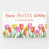 フローラ80誕生日 横断幕 (横)