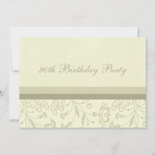 フローラ90バースデーパーティ招待状 招待状 (正面)