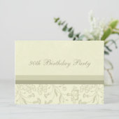 フローラ90バースデーパーティ招待状 招待状 (スタンド正面)