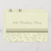 フローラ90バースデーパーティ招待状 招待状 (正面/裏面)