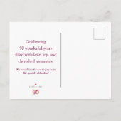 フローラ90誕生日日付の保存， エレガント90 案内ポストカード (裏面)