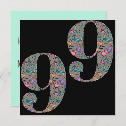 フローラ99誕生日カスタム シーズンカード (正面/裏面)