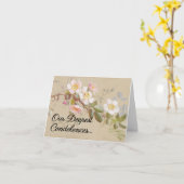 フローラ「お悔やみ申し上げ…」カード カード (黄色い花)