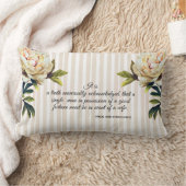 フローラ·かわいらしジェーン·オーステン·ブック·引用文 ランバークッション (ブランケット)