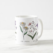 フローラ やる気を起こさせる | 雨なし花なし | プレゼント コーヒーマグカップ (正面右)