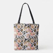 フローラ、アニマルプリント、シームレスなパターン。 トートバッグ (裏面)