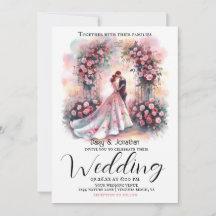 フローラ・アーチの下のロマン結婚クなカップル