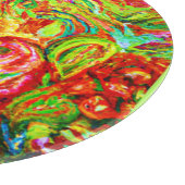 フローラ・アートワークを使用したスタイルへのカラーの追加 カッティングボード (角)