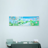 フローラ·イン·マウンテンランドスケープ 横断幕 (トレードショー)