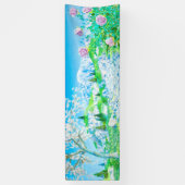 フローラ·イン·マウンテンランドスケープ 横断幕 (縦)