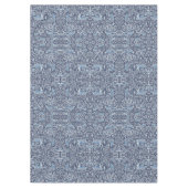 フローラ・ウッドランド・ブルー&ホワイト・フォレスト動物の絵柄 テーブルクロス (正面)