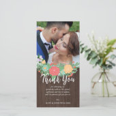 フローラ&ウッド結婚グレインの写真 サンキューカード (スタンド正面)