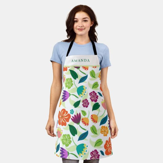 フローラ エプロン (着用した状態)