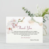 フローラ·エレガントライト·グレイ·サンキュー·ユー·メモリアル·カード サンキューカード (スタンド正面)