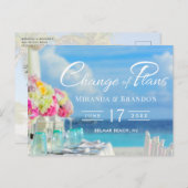 フローラ·エレガント海·ビーチ計画の夏の変更 案内ポストカード (正面/裏面)