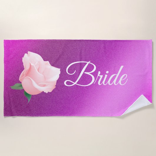 フローラ エレガント ビーチタオル (正面)