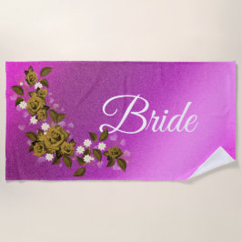 フローラ エレガント ビーチタオル