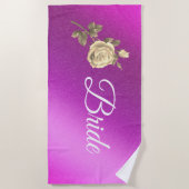 フローラ エレガント ビーチタオル (正面)