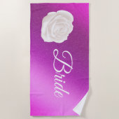 フローラ エレガント ビーチタオル (正面)