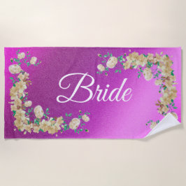 フローラ エレガント ビーチタオル