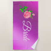 フローラ エレガント ビーチタオル (正面)