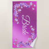 フローラ エレガント ビーチタオル (正面)