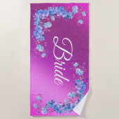 フローラ エレガント ビーチタオル (正面)