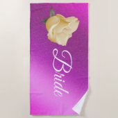 フローラ エレガント ビーチタオル (正面)