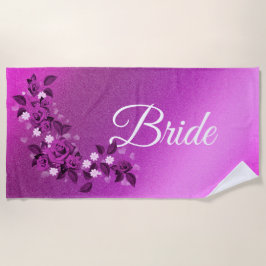 フローラ エレガント ビーチタオル