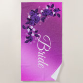 フローラ エレガント ビーチタオル (正面)