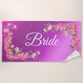 フローラ エレガント ビーチタオル