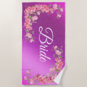 フローラ エレガント ビーチタオル (正面)