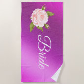 フローラ エレガント ビーチタオル (正面)