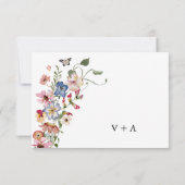 フローラ カラフル 出欠カード (裏面)