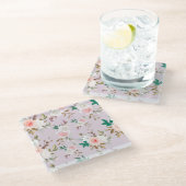 フローラ ガラスコースター (アングル)