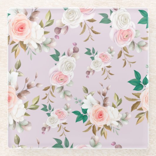 フローラ ガラスコースター (正面)