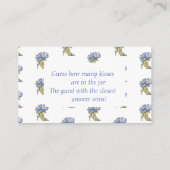 フローラ「キス数を推測」ブライダルシャワーゲーム エンクロージャーカード (裏面)