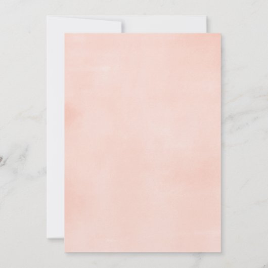 フローラ《キリスト教》洗礼式や命名式ユリ赤面ピンク白グリーン 招待状 (裏面)