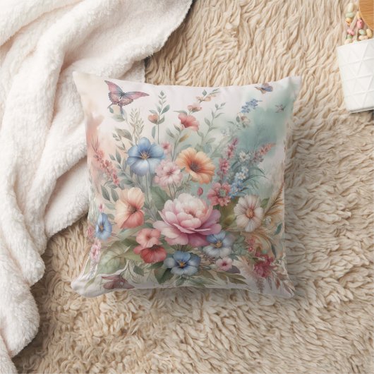 フローラ クッション (ブランケット)