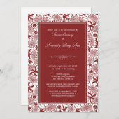 フローラ·グファンシーランド·オープン·招待状(mroon) 招待状 (正面/裏面)