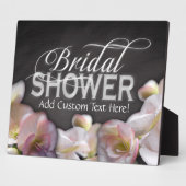 フローラ&シャルボードブライダルシャワー フォトプラーク (側面)