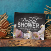 フローラ&シャルボードブライダルシャワー フォトプラーク (側面)