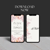 フローラ&シンプル招待状結婚式招待状 招待状